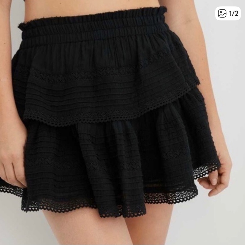 Aerie Rock n’ Ruffle Skirt